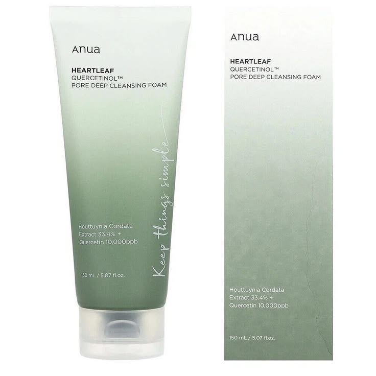 Anua Heartleaf Quercetinol Pore Deep Cleansing Foam + BHA (150ml)